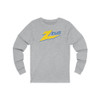 Unisex Athletic Gray Long Sleeve Cotton Tee