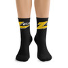 "Zeus" Black Polyester/Nylon Stretch Socks