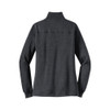 Ladies Dark Grey Heather 1/4 Zip Pullover Sweat