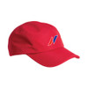 Red Polyester Performance Embroidered Hat