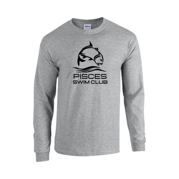 Youth Sport Gray 100% Cotton Long Sleeve T-shirt