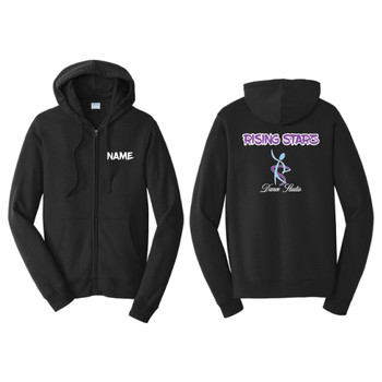 Youth Black "Rising Starz" Zip Sweat (Name Option)