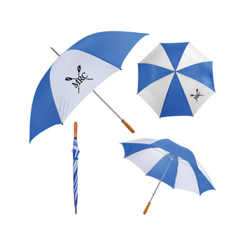 MRC Blue/White Jumbo 60" Arc Umbrella