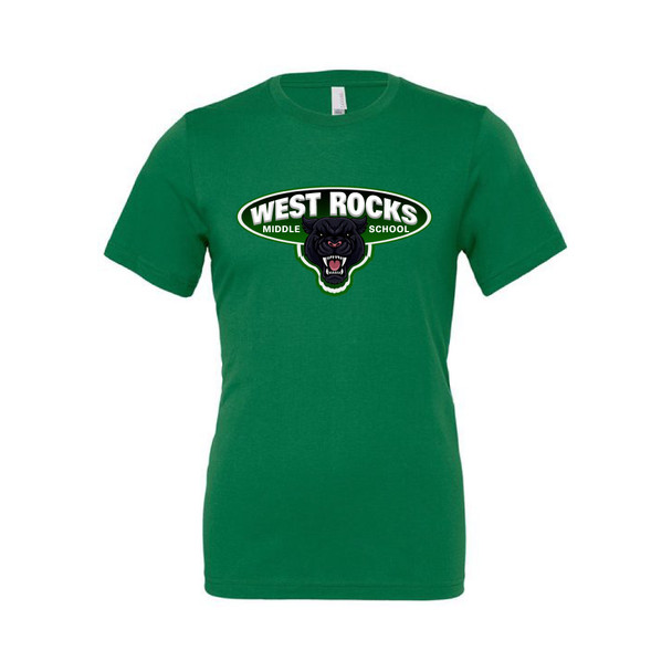 Unisex Green 100% Cotton Crew Tee