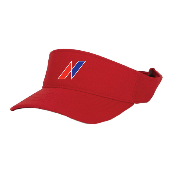 Red Flexfit Adult Cool & Dry Embroidered Visor