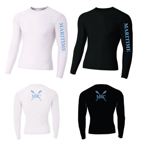 Unisex  Polyester Spandex Long Sleeve Compression T-Shirt