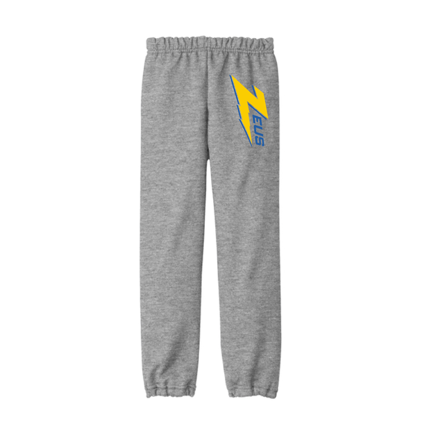 Zeus Youth Sports Gray Cotton/Poly Sweatpant