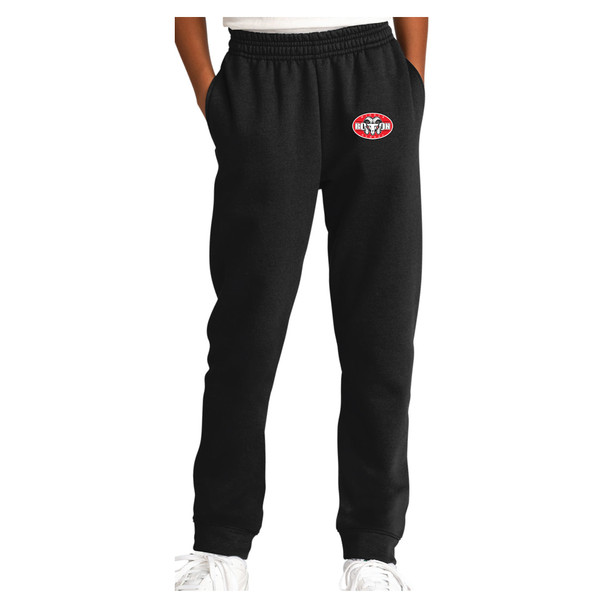 Roton Unisex Black Heather 60/40 Fleece Jogger