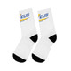 "Zeus" White Polyester/Nylon Stretch Socks