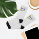 "Zeus" White Polyester/Nylon Stretch Socks