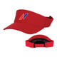 Red Flexfit Adult Cool & Dry Embroidered Visor