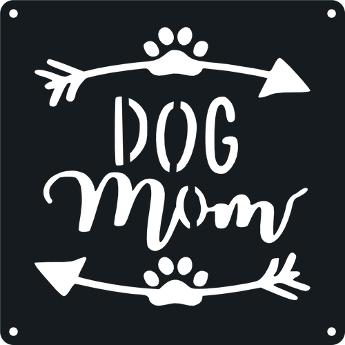 Dog Mom - Metal Wall Art