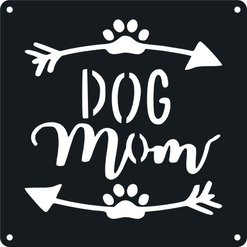 Dog Mom - Metal Wall Art