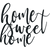 Home Sweet Home Cursive - Metal Wall Art