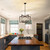 Six Light Black Farmhouse Chandelier For Kitchen Island