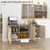 Sideboard Cabinet With Rattan Doors And Adjustable Shelves