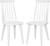 White Farmhouse Spindle Dining Chair Set Of 2 For Kitchen