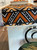 Handmade, Coffee Table Runner, Orange Bologan, Wax Print