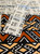 Handmade, Coffee Table Runner, Orange Bologan, Wax Print
