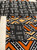 Handmade, Coffee Table Runner, Orange Bologan, Wax Print
