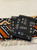 Handmade, Coffee Table Runner, Orange Bologan, Wax Print