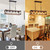 Farmhouse 5 Light Kitchen Island Chandelier With Solid Wood