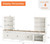 Farmhouse TV Stand For 75 Inch TV Off White 8 Doors