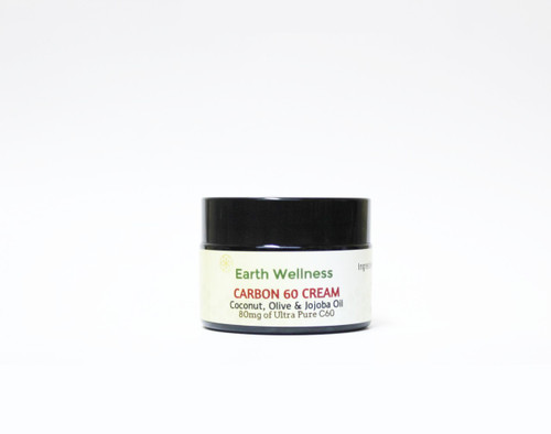 C60 CREAM Carbon 60 Fullerene with COCONUT Oil, JOJOBA Oil Size 1 oz