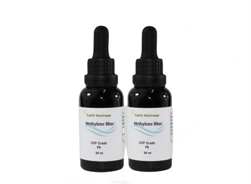 Methylene Blue x 2 , Antioxidant Brain Booster, 1% .5mg MB per drop