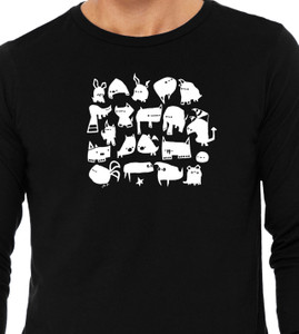 Close-up of Be Good Monster character illustrations grouped together.