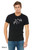 Cute bat shirt simple line drawing night creature black tee.