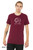 Man wearing maroon not today t shirt funny lazy animal graphic cute minimalist humor tee.