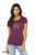Woman wearing not today t shirt funny lazy animal graphic cute minimalist humor tee. Fitted scoop neck maroon tee.