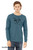 Quirky cat lover shirt deep teal long sleeve tee.