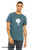 Drift t shirt minimalist astronaut floating in space stars calm graphic tee heather deep teal.