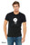Floating space character shirt minimalist galaxy design black.