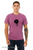 Drift t shirt minimalist astronaut floating in space stars calm graphic tee magenta.
