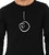 Close up of aha t shirt minimalist realization face graphic simple expression tee.