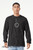 Aha! t shirt minimalist realization face graphic simple expression tee on dark grey heather long sleeve tee.