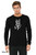 Reluctant king t shirt minimalist fantasy character with crown and sword graphic long sleeve tee black.