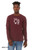 Office humor long sleeve t shirt don't bug the boss text maroon.