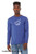Man in true royal minimalist meditating dragon t shirt cute fantasy creature with moons graphic long sleeve tee.