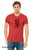 Minimalist warrior shirt cute king with sword on red tee.