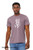 Simple king illustration shirt quiet strength design on purple tee.
