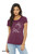 Ghost star women's t shirt minimalist star pattern forming hidden creature night sky graphic tee on maroon shirt.