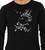 Close up of galaxy star shirt abstract alien figure.