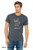 Model wearing charcoal funny namaste monster t shirt cute weird yoga graphic tee.