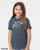 Night flier t shirt cute minimalist bat graphic small winged creature youth tee denim.