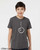Aha! youth t shirt minimalist realization face graphic simple expression tee charcoal.