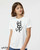 Fantasy graphic white youth t- shirt.